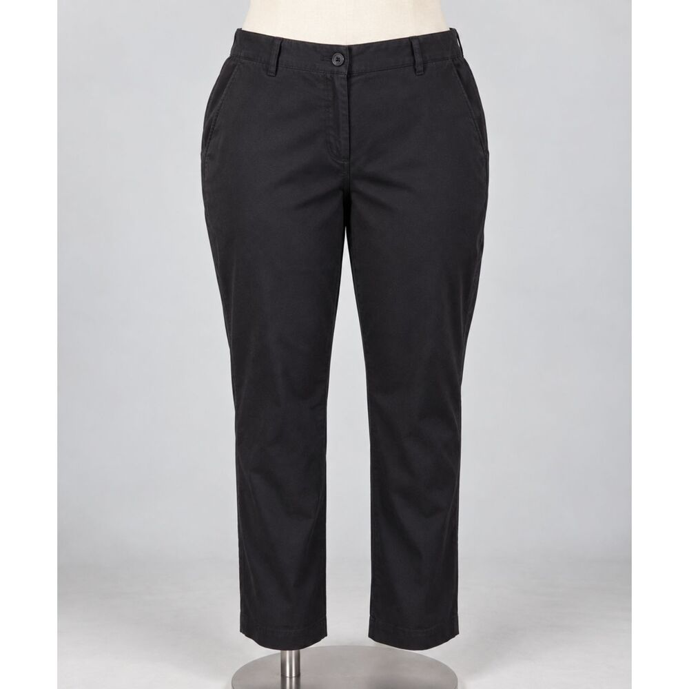 Lands’ End Outfitters Black Pants 18W Plus Size Straight Leg Casual Navy